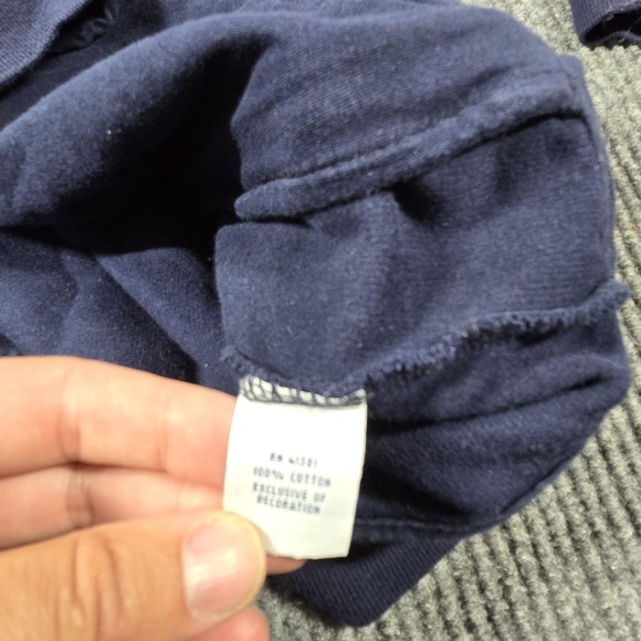 Polo Ralph Lauren‎ Sweater Mens Large Blue Full Zip Estate Rib Cotton Jacket - Picture 5 of 8